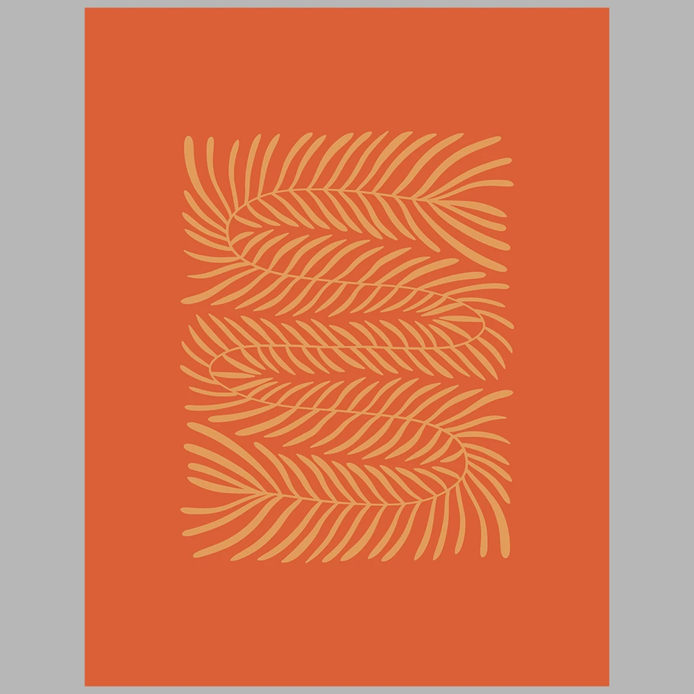 orange and green themed poster