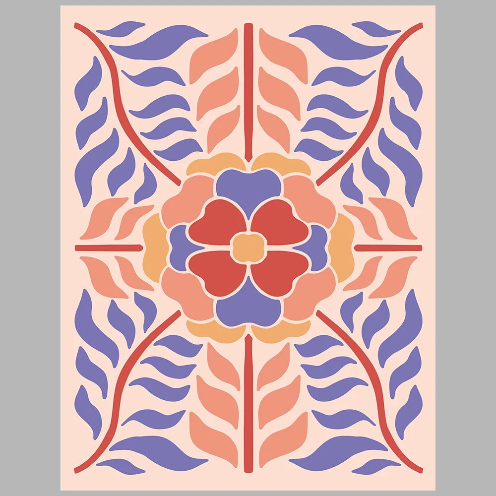 purple and orange themed posters