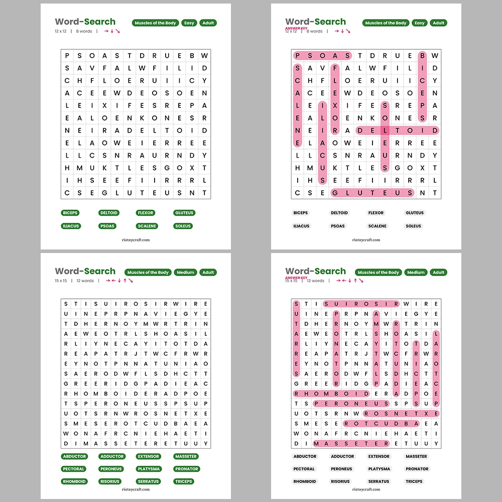 Word Search – Archaeology – Marketing & Advertising – Themes
