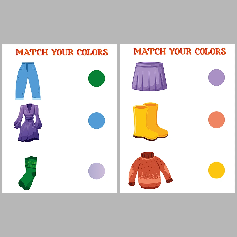 I Am Learning Colors Color-Matching Activity