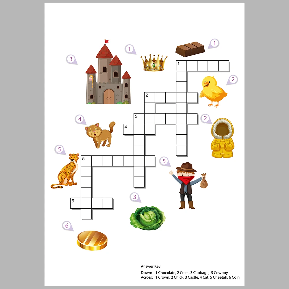 Picture puzzle pages