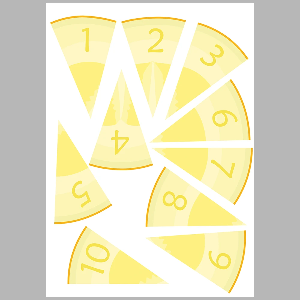 Melon-Themed Number Matching Activity Book