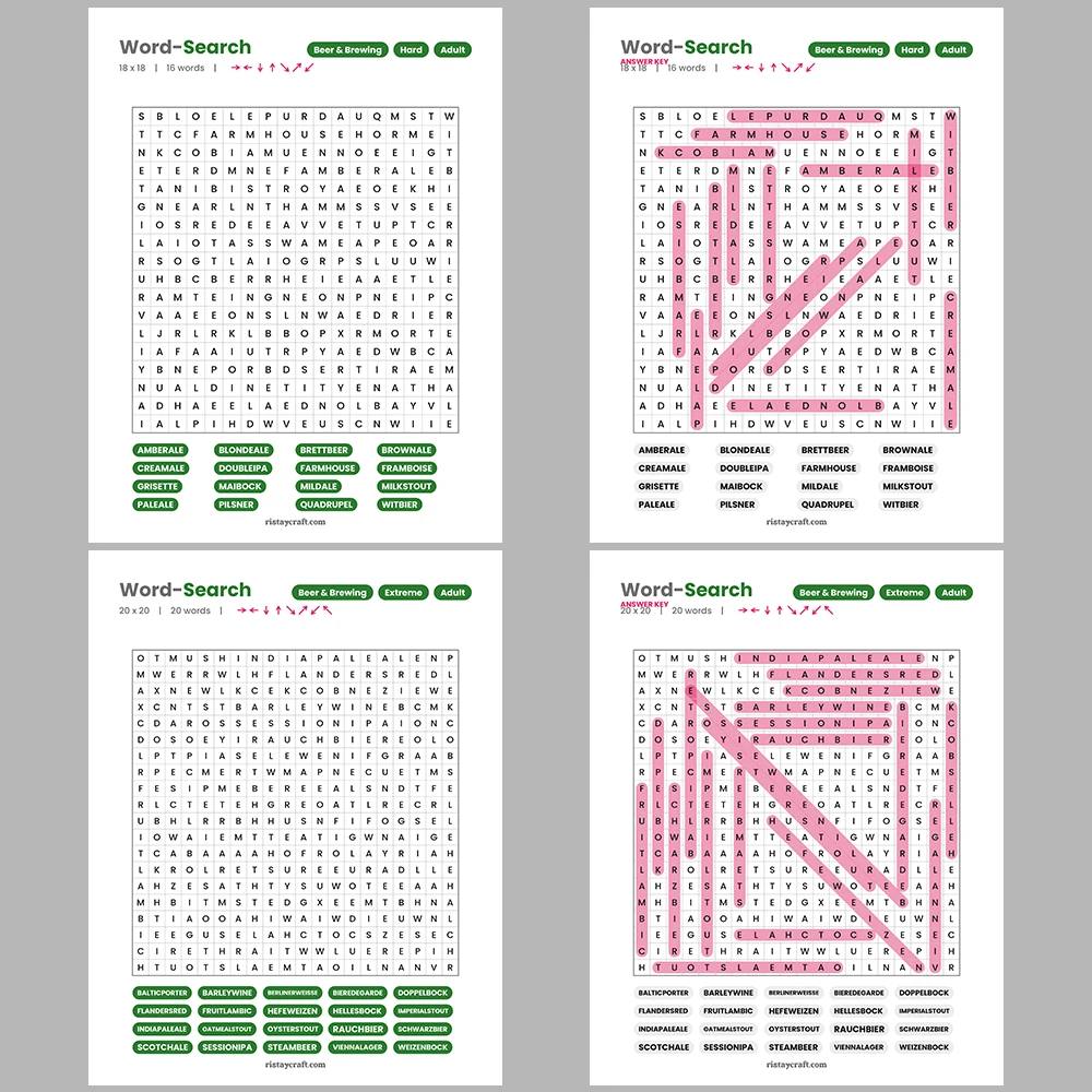 Word Puzzle – Cacti & Succulents – Broadway & Musicals – Themes