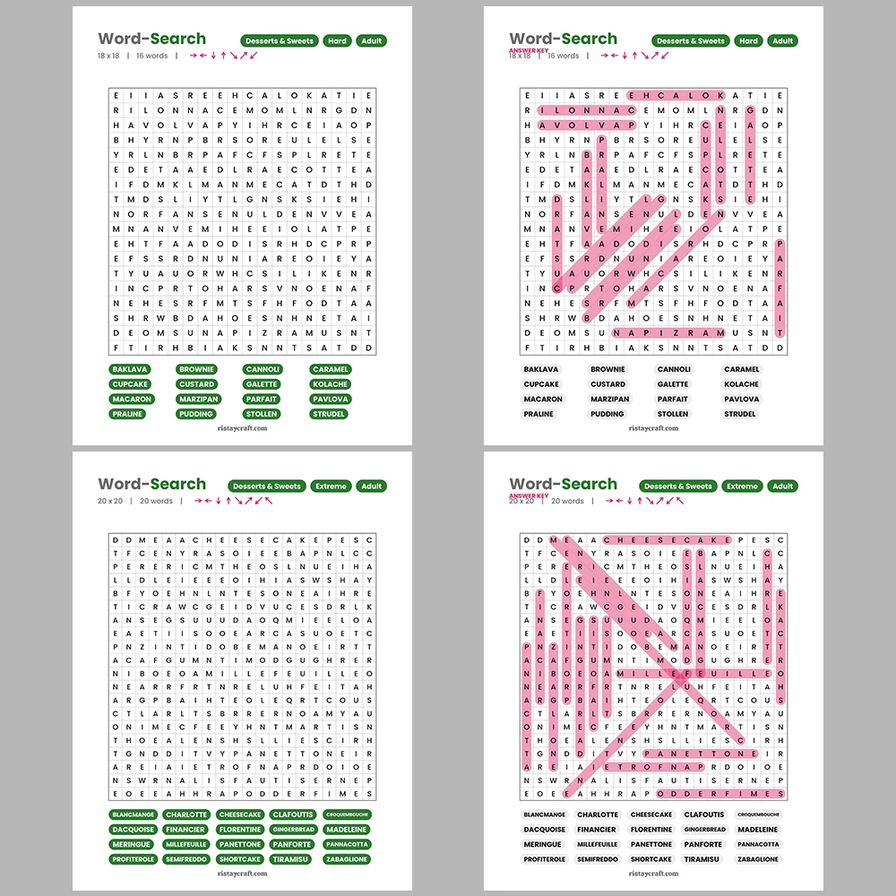 Word Puzzle – Board & Card Games – Music Theory & Notation – Themes
