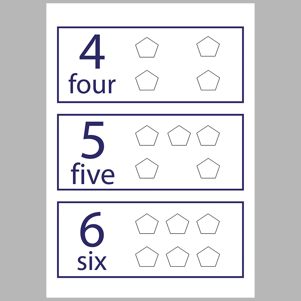 Pentagon-Themed Number Matching Activity Book