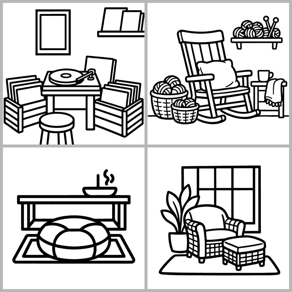 Corners Cozy Coloring Book