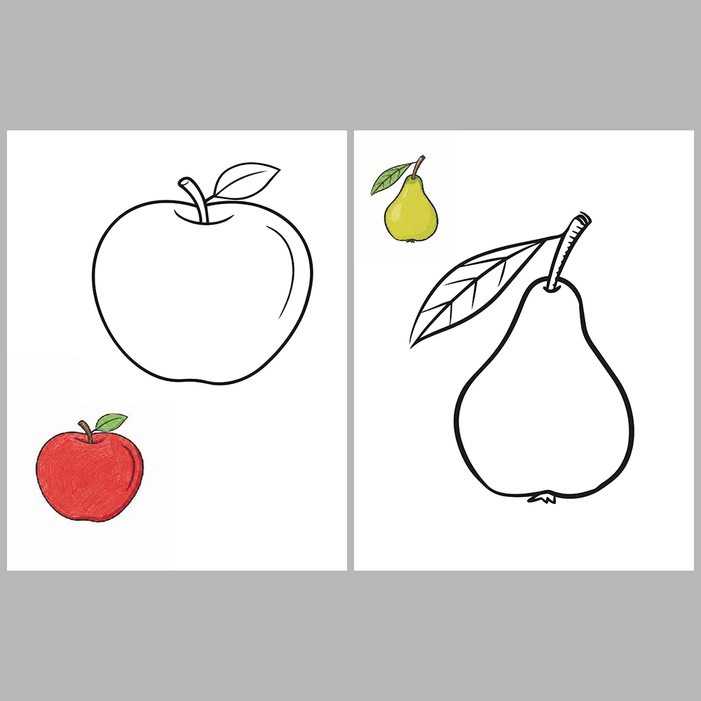 Fruits Coloring / With Reference Image