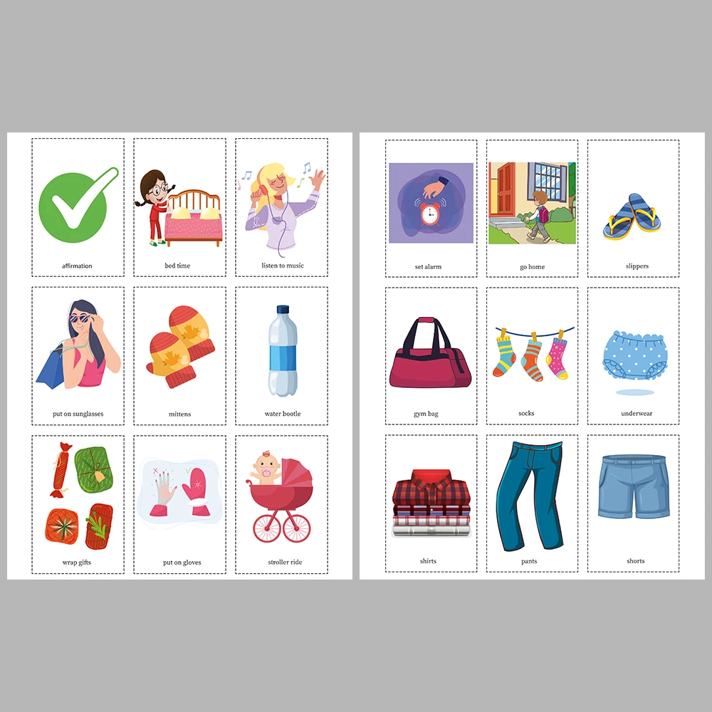 Word pattern flashcards