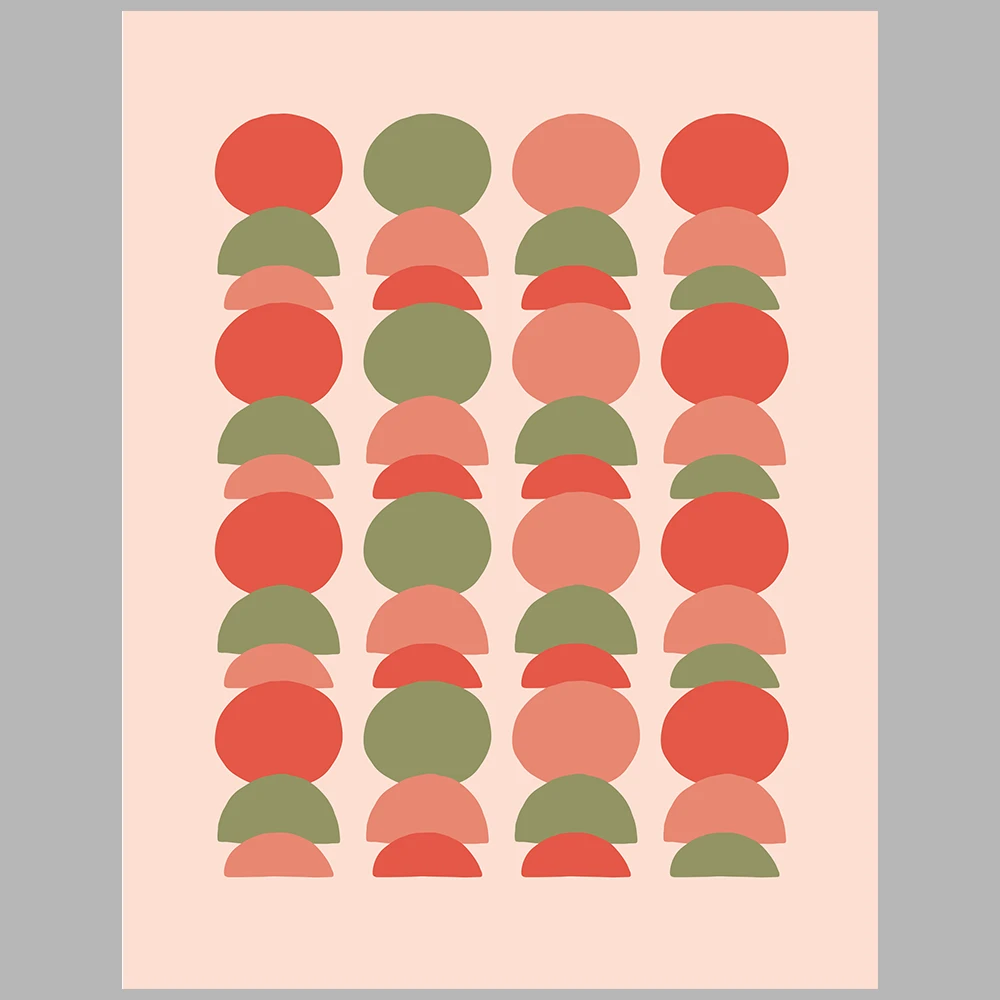 green and red themed posters