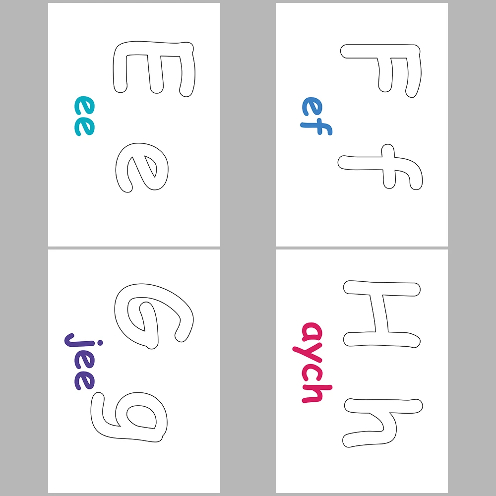 Learning Letters: Uppercase and Lowercase Letter Coloring Activity (With Pronunciation)