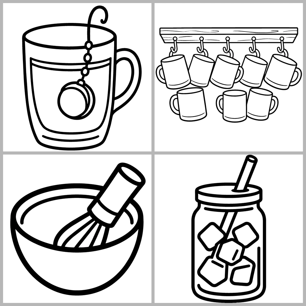 Cozy Coffee – Tea Coloring Book