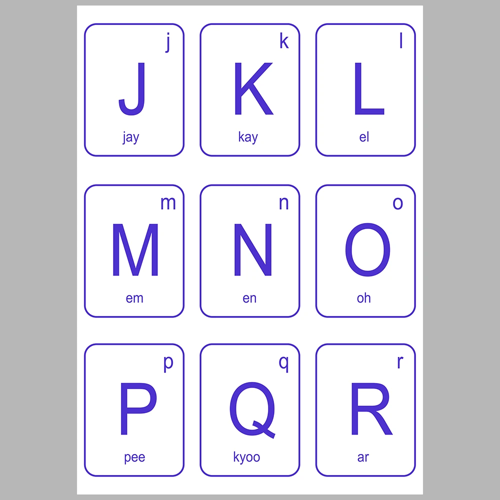 I Am Learning Letters – Suitable for Use with Blue-Themed Flashcards