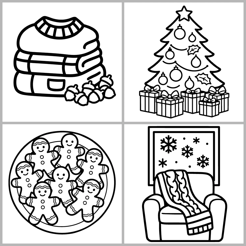 Seasons Cozy Coloring Book