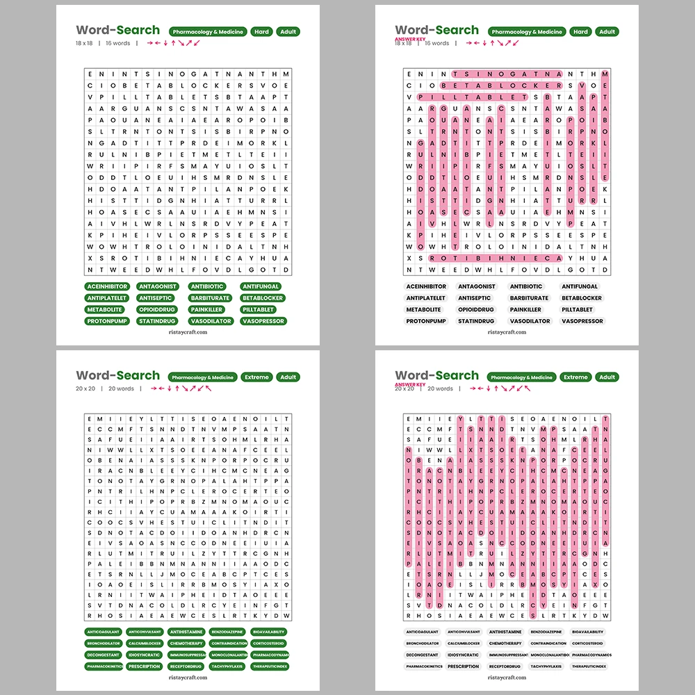 Word Search – Internet & Web Terms – Poetry & Literary Terms – Themes