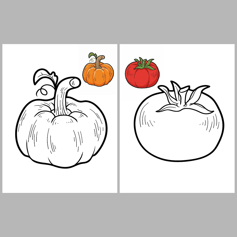 Vegetable Coloring Pages – Reference Images