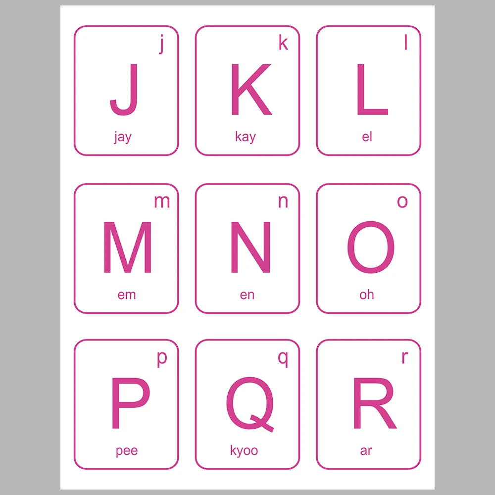 I Am Learning Letters – Suitable for Use with Pink-Themed Flashcards