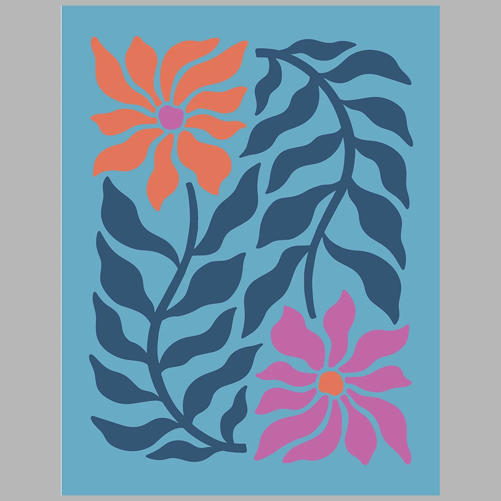 blue-themed posters