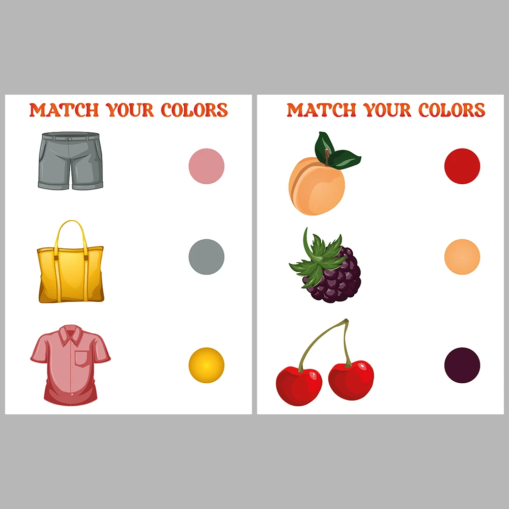 I Am Learning Colors Color-Matching Activity