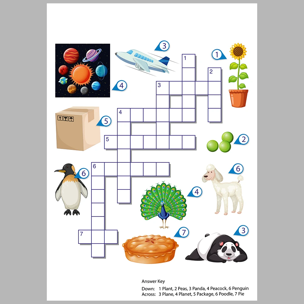 Picture puzzle pages