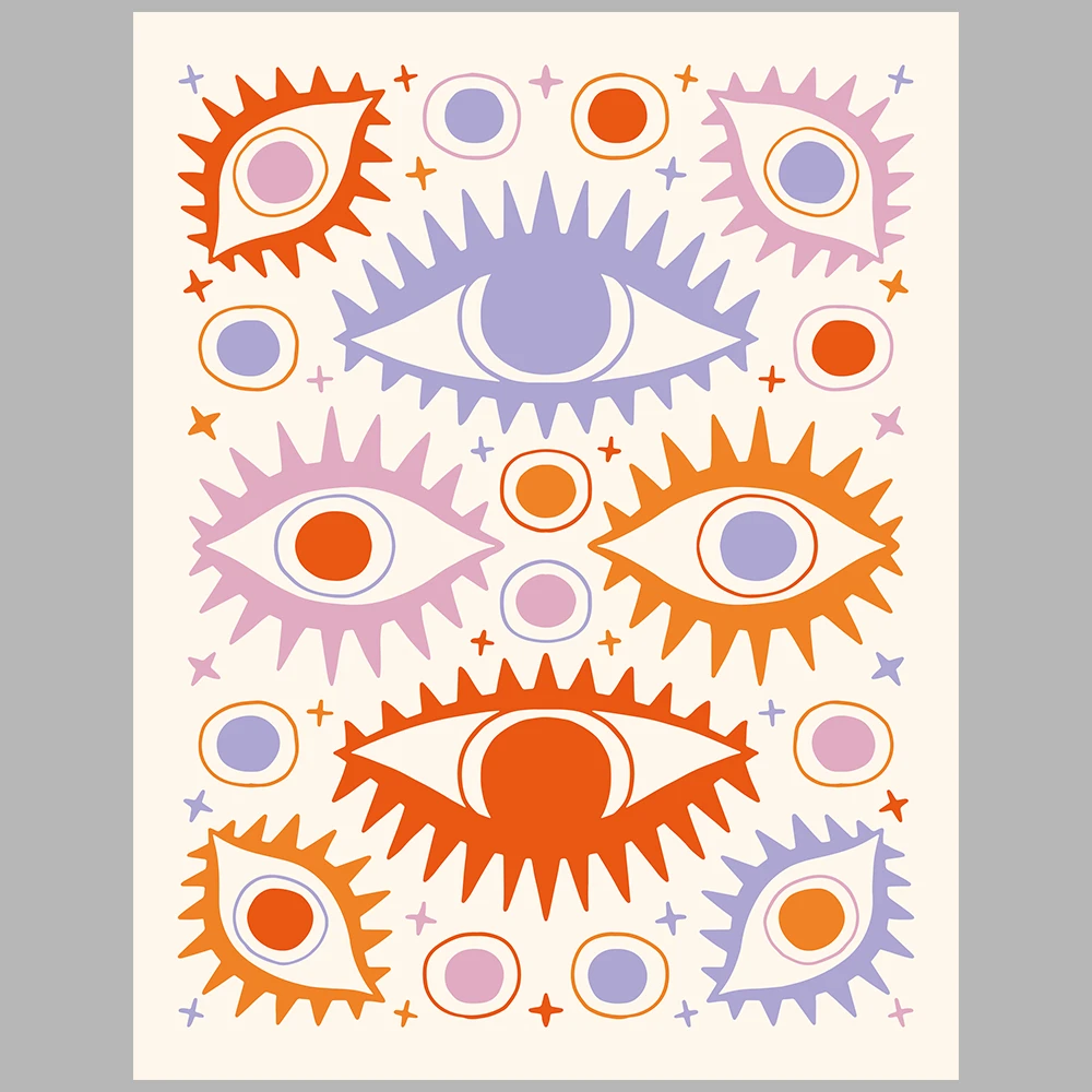 lilac-themed posters