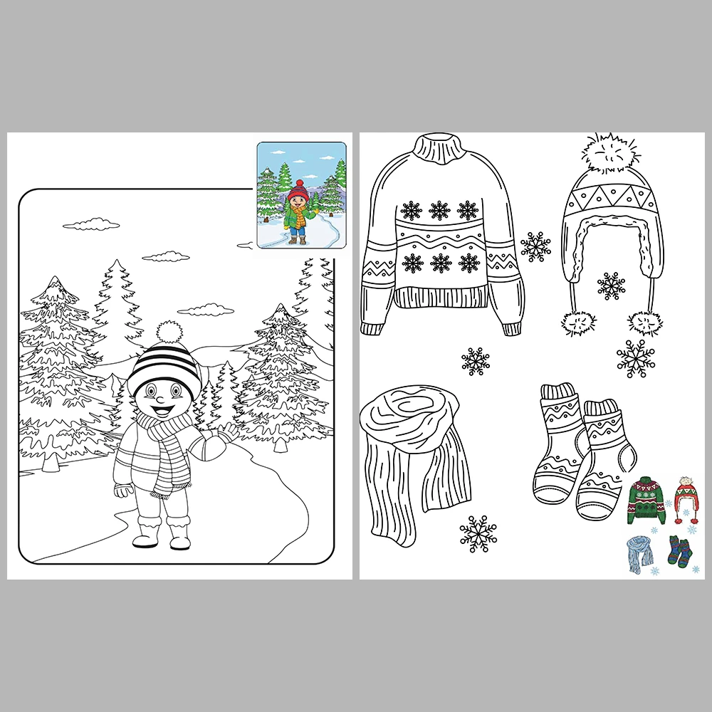 Winter Season Coloring Pages – Reference Images