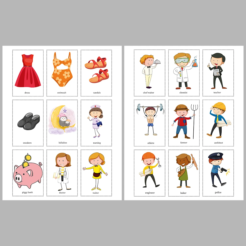 Word pattern flashcards
