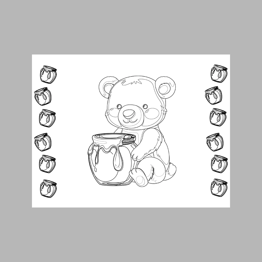 I Am Learning to Count Bear-Themed Number Matching Activity Book