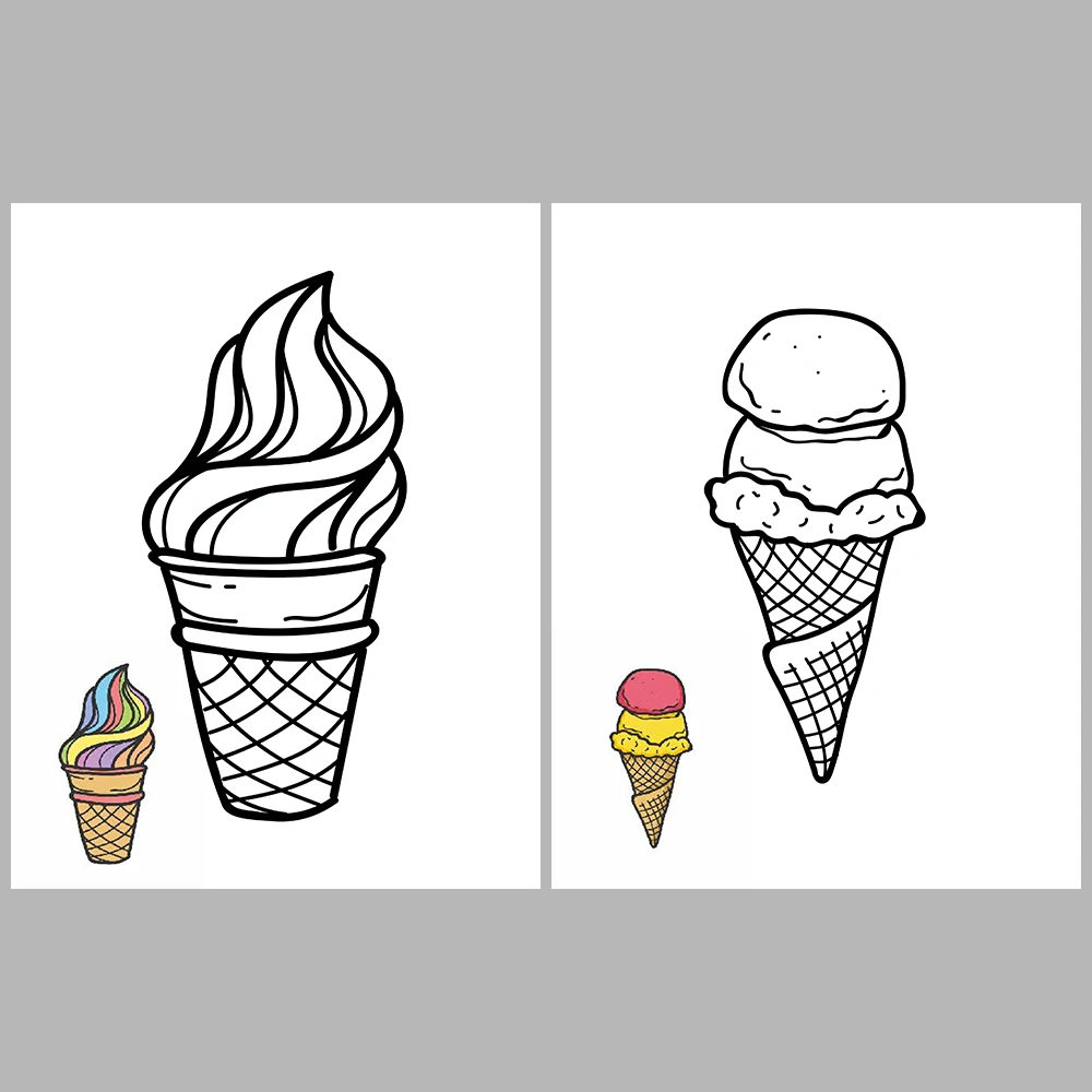 Snack Coloring Pages – With Reference Images