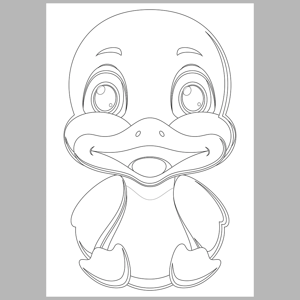 Duck-Themed Number Matching Activity Book