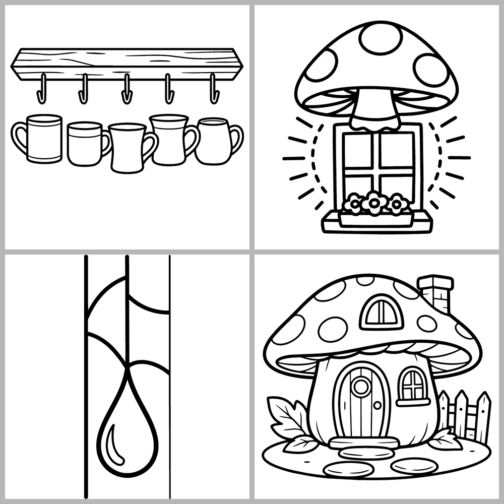 Cozy Fairy and Magical Coloring Book