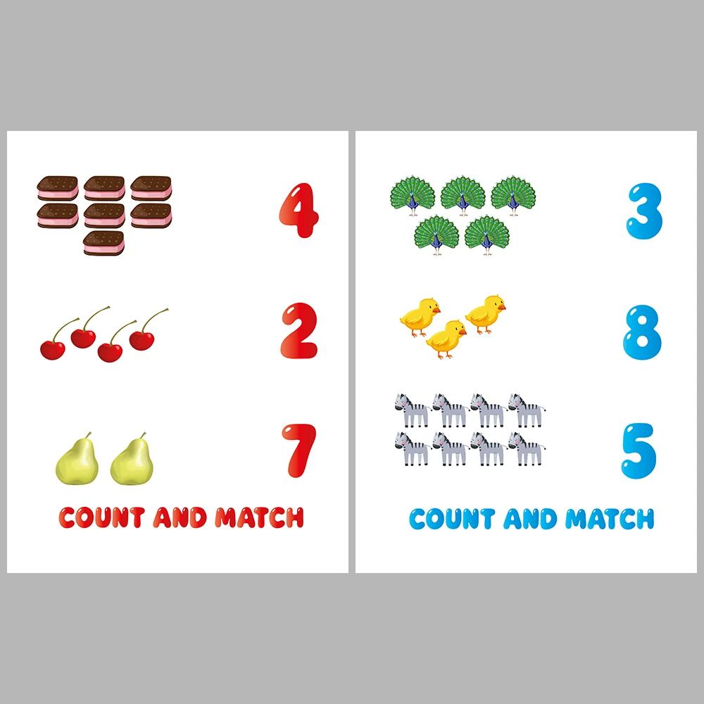 Number-Object Matching Activity Book