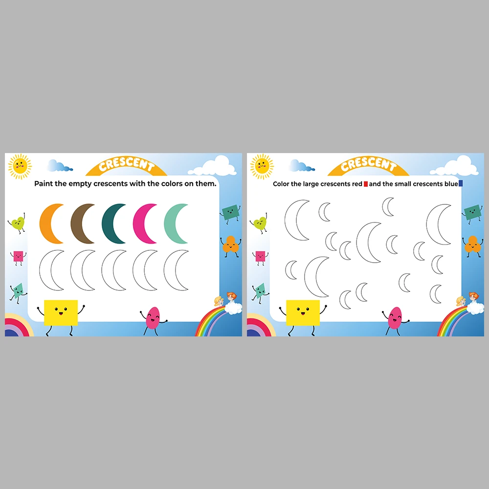 Learning Shapes – Crescent