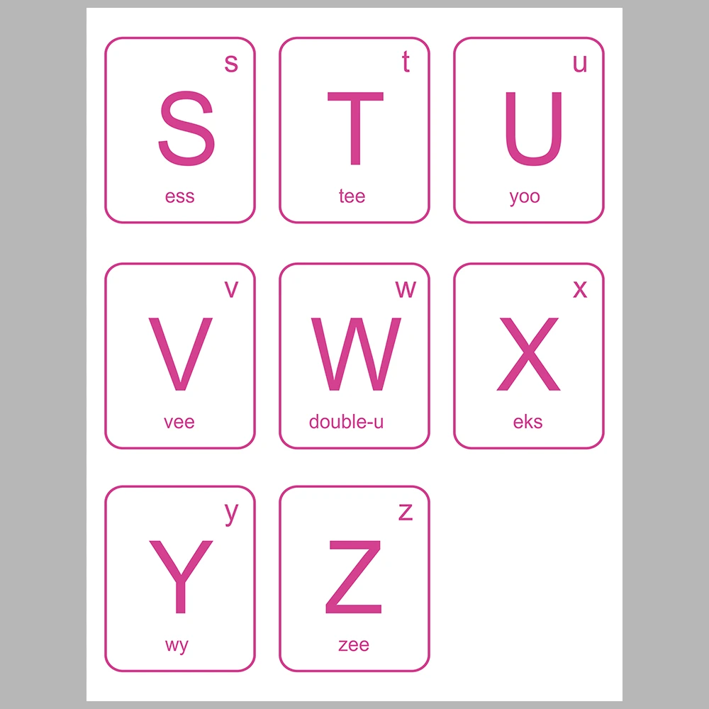 I Am Learning Letters – Suitable for Use with Pink-Themed Flashcards