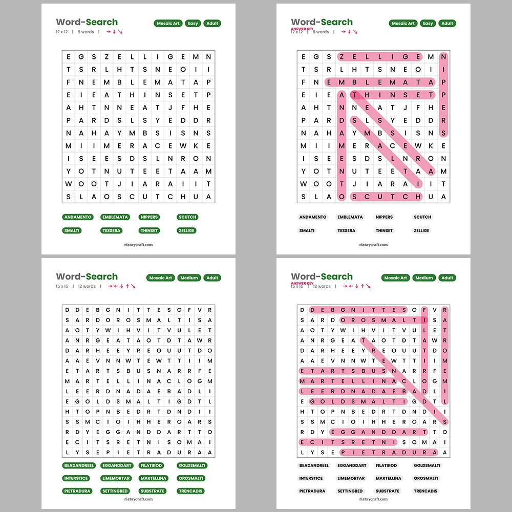 Word Search – Archaeology – Marketing & Advertising – Themes