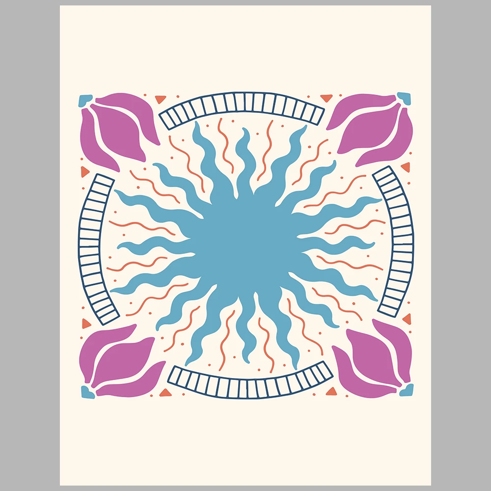 blue-themed posters