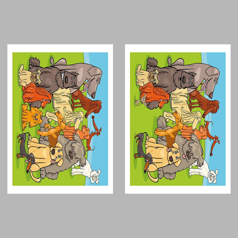 Spot the 10 Differences Puzzle Book