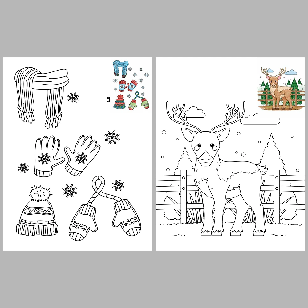 Winter Season Coloring Pages – Reference Images