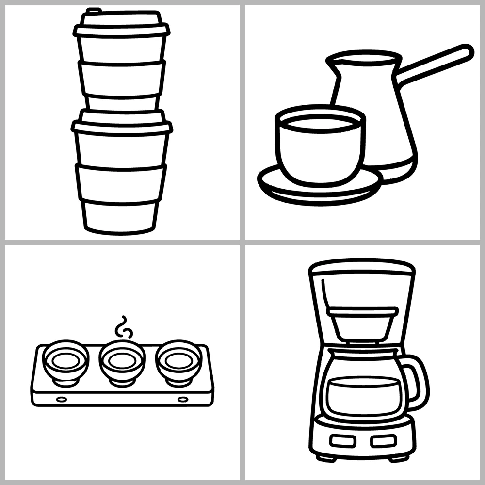 Cozy Coffee and Tea Coloring Book