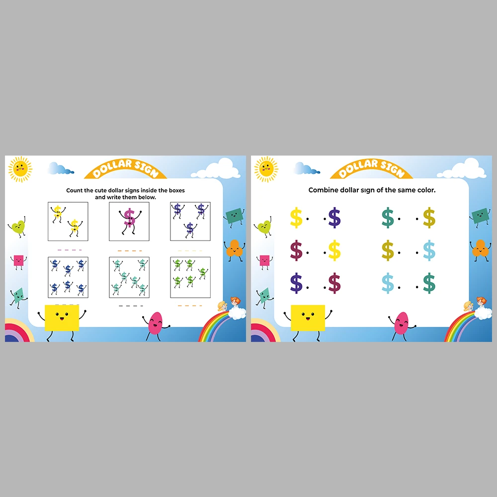 Learning Shapes – Dollar Sign