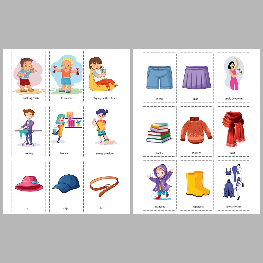 Word pattern flashcards