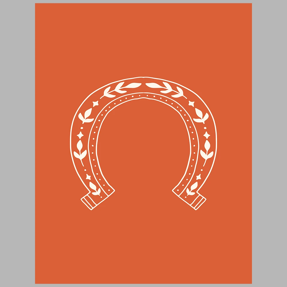 orange and green themed posters