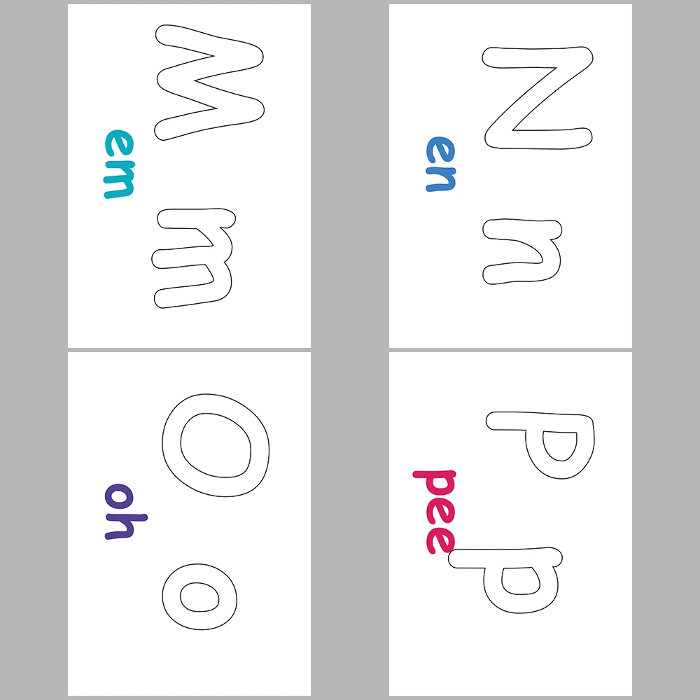 Learning Letters: Uppercase and Lowercase Letter Coloring Activity (With Pronunciation)