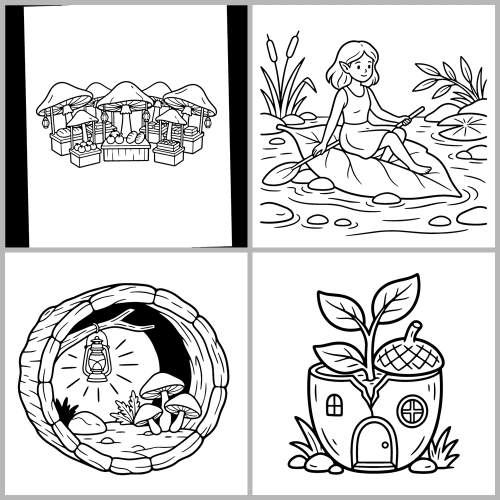 Cozy Fairy – Magical Coloring Book
