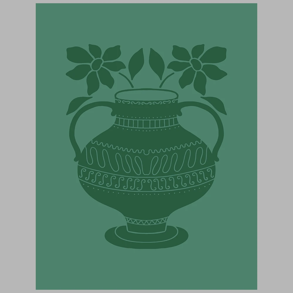 orange and green themed poster