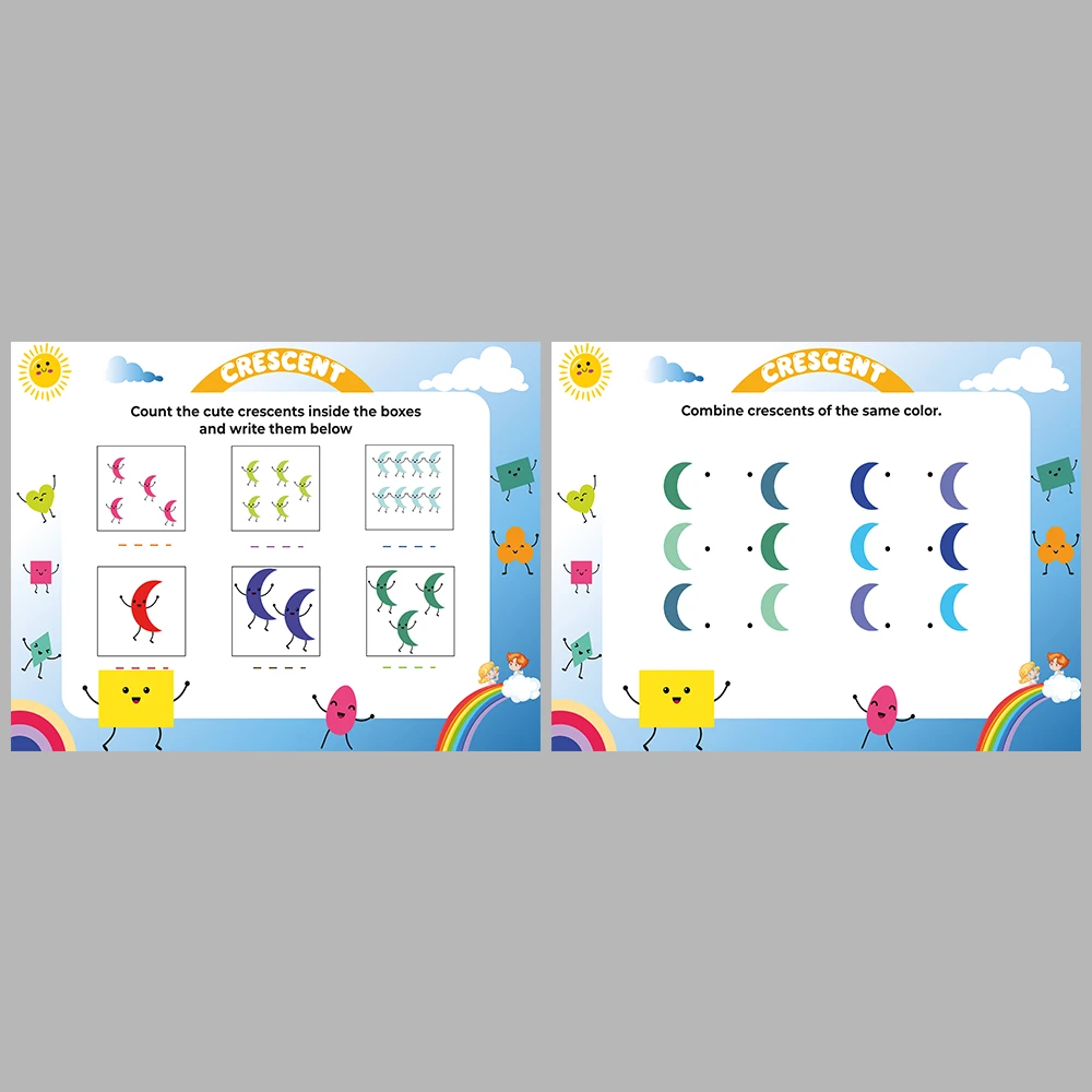 Learning Shapes – Crescent