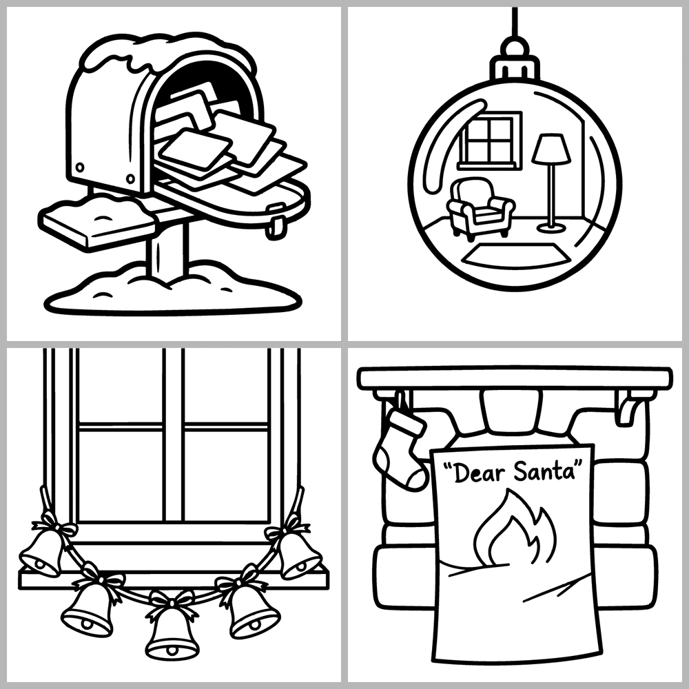 Christmas and Holiday Coloring Book