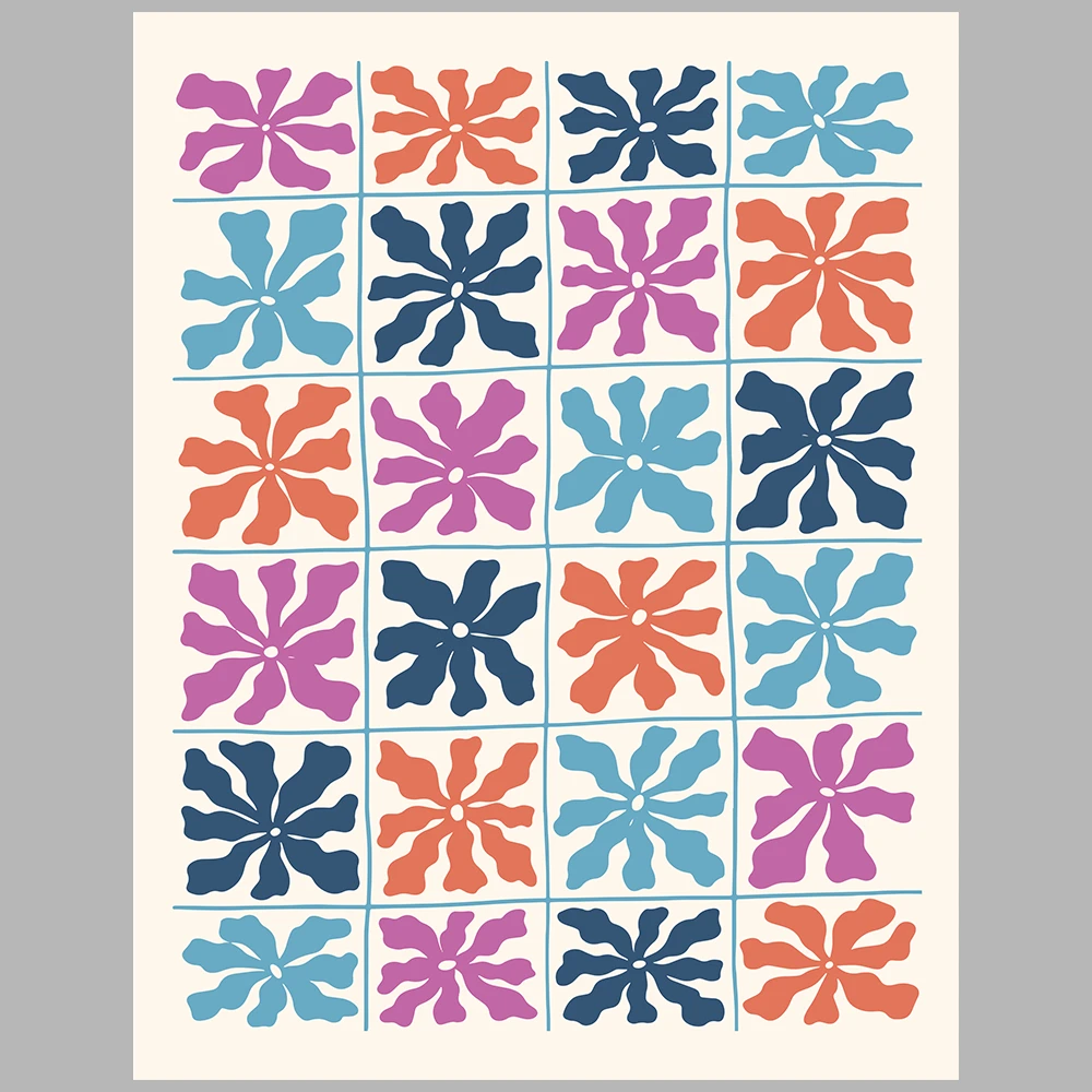 blue-themed posters