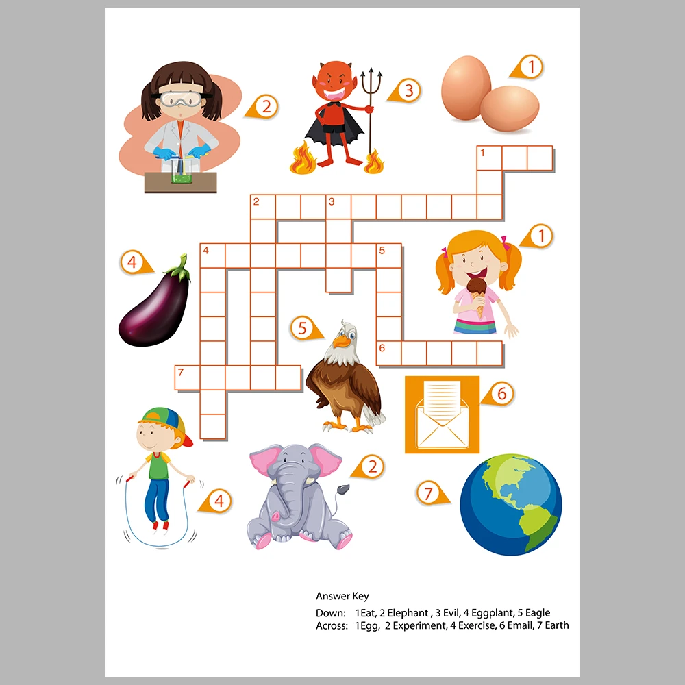 Picture puzzle pages