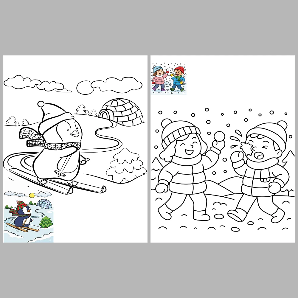 Winter Season Coloring Pages – Reference Images
