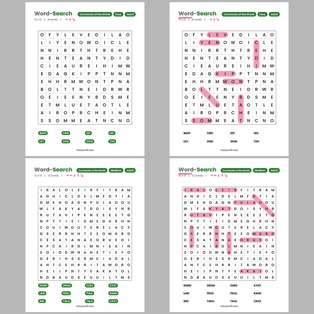 Word Puzzle – Film Directors – Real Estate & Property – Themes